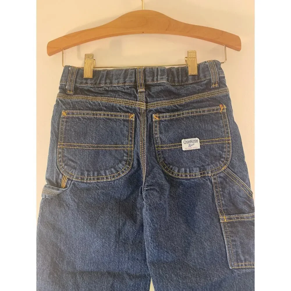 OSHKOSH B’GOSH Boy’s Adjustable Waist Carpenter Jeans / Size: 6 Husky